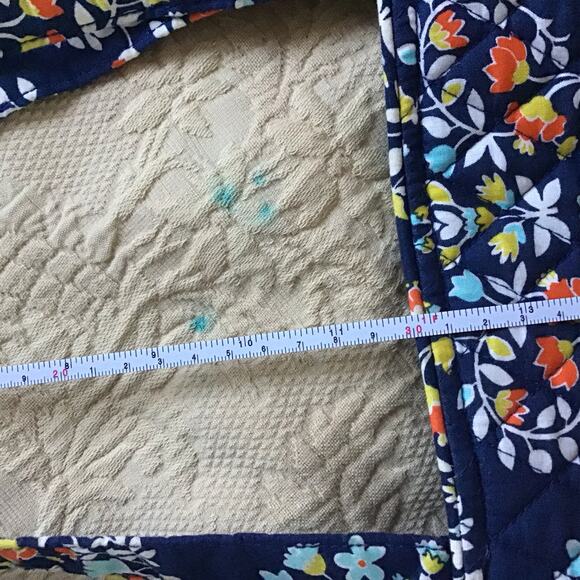 Vera Bradley Navy Small Floral Design Large Tote - Picture 9 of 9